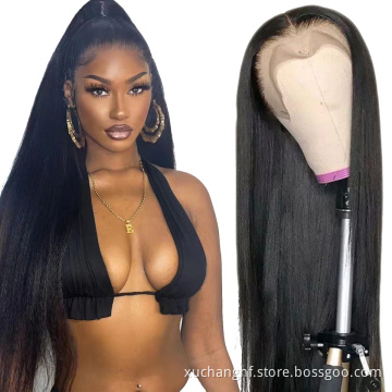 Highlight Brown Color Transparent Lace Front Human Hair Wig Brazilian Colored Human Hair Wigs for Black Women
